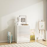 Panana Modern High Gloss Drawer Cabinet 4 Drawers White Gloss Bedroom Storage view 2