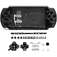 OSTENT Full Housing Shell Faceplate Case Parts Replacement for Sony PSP 2000 Console Color Black