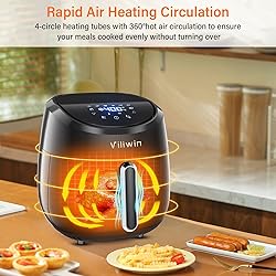 VILIWIN Air Fryer 8 Preset Menus 4.5 QT Digital