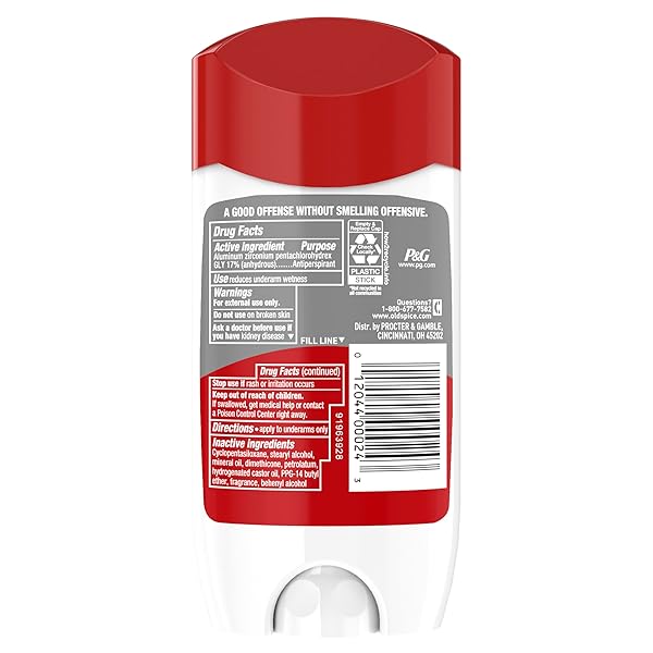 OLD SPICE ANTIPERSPIRANT DEODORANT FOR MEN, HIGH ENDURANCE, 24/7 SWEAT DEFENSE & ODOR PROTECTION, 24/7 FRESHNESS & LASTING SCENT, FRESH SCENT, 3.3 OZ