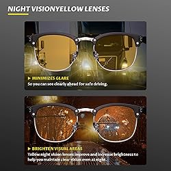 Rutony 3 Pack Blue Light Blocking Glasses Men