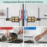 Hapilife Kitchen Sink Mixer Tap Monobloc 360 Swivel Chrome 1 Hole view 4