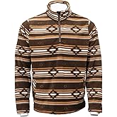 Outback Trading Company Men's 42210 Colt Henley Fleece Quarter Zip Long Sleeve Western Pullover with Hip Pockets