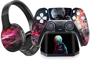 BABY CUDDLE BOX Custom PS 5 Controller with Gaming Headset and Quick Magnetic Charging Stand Compatible with Play-Station 5 Console by BCB Controllers | Customized with Permanent HYDRO-DIP Printing(NOT JUST A SKIN)