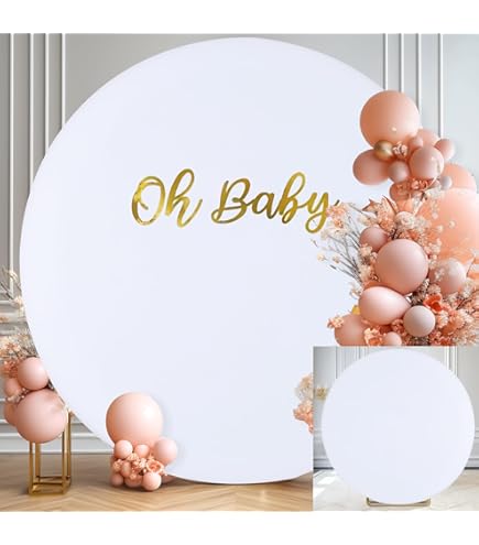 7.2ft Easter Religious Round Backdrop - Jesus Christ Cross He Is Risen Photography Background