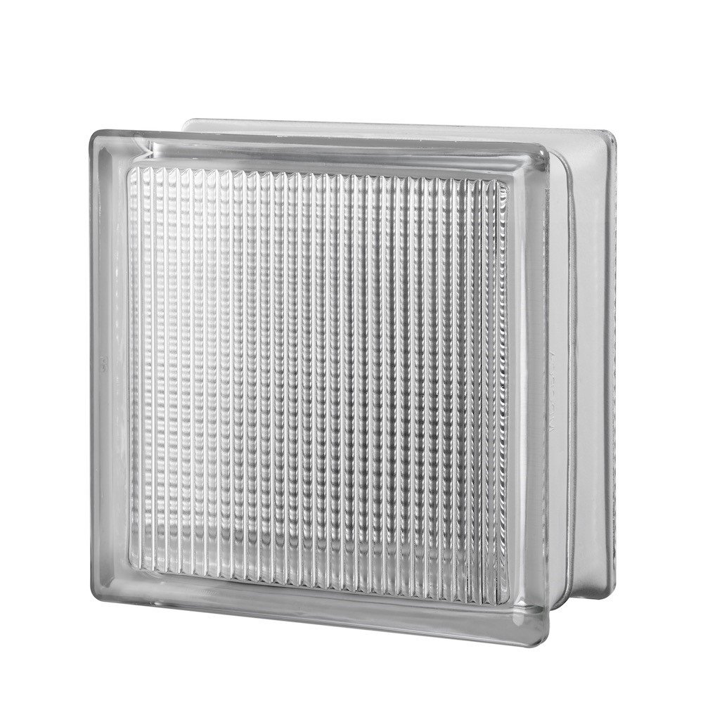 Seves Glass Block 8 x 8 x 4 Light Diffusing Glass