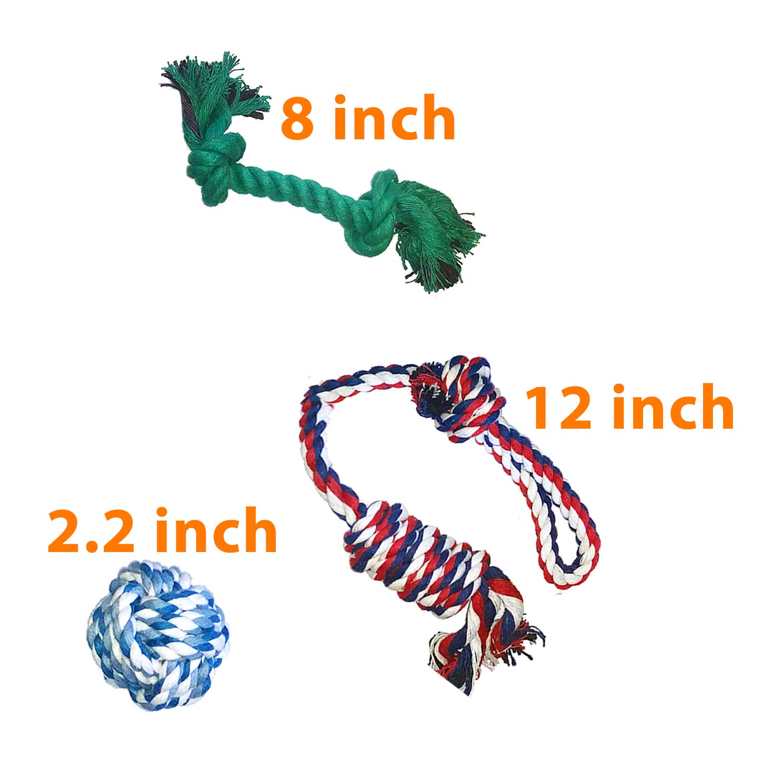 Jalousie Dog Plush Toy and Rope Toy Combos Dog Squeaky Toys for Small