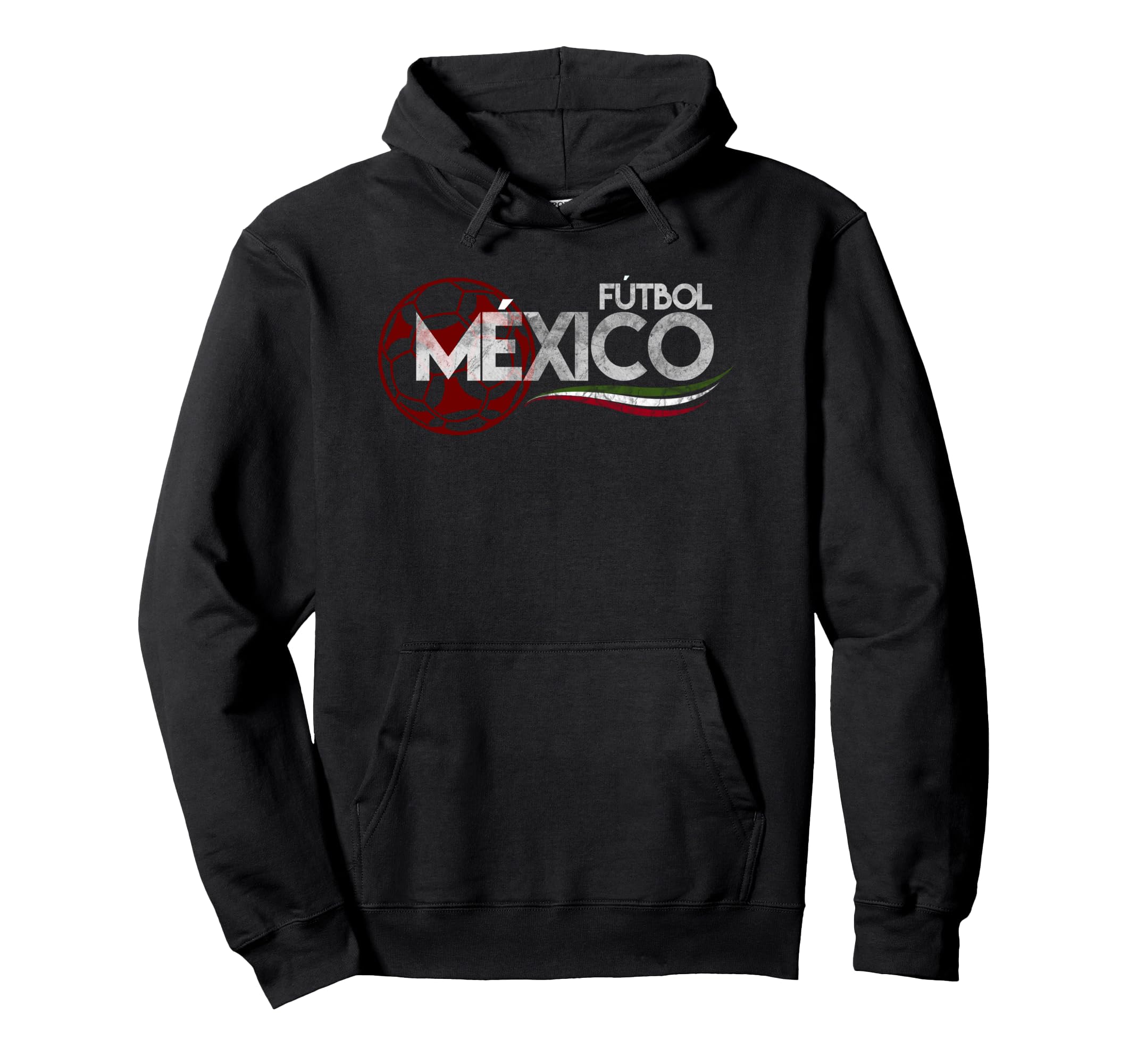 Soccer Futbol Mexico Distressed Pullover Hoodie