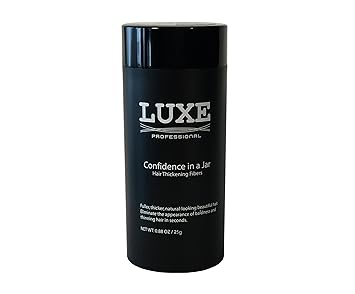 LUXE Haarverdichtungs-Fasern mit natürlichen Keratin - 2 Monate + Vorrat! - Zuversicht in einer Flasche! - In mehrere Farben 