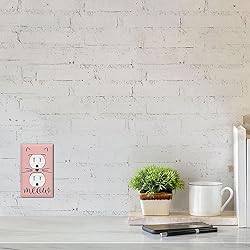 Moslion Pink Cat Face Wall Plates Switch Covers