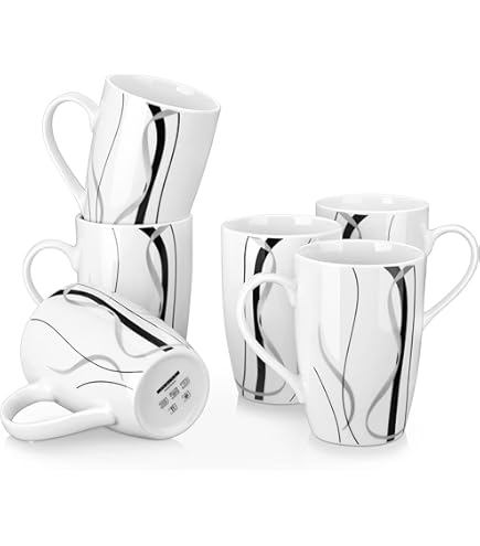 Amazon.com | Corelle Square 12-Ounce Mug, Simple Lines: Corelle Cups: Coffee  Cups & Mugs