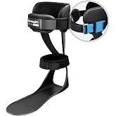 Brace On AFO S-Type Drop Foot Stabilizer Brace, Women's Right | Lightweight Polyethylene, Moldable Trimmable Footplate, Padded Calf Cuff, Open-Heel Design, Foot Boot for Injured Foot
