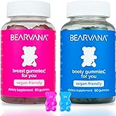 BEARVANA Top & Peach Support Combo Pack Multivitamin Gummies for Women | Includes Herbal Extracts & Essential Vitamins | Berry Flavor | 2-Pack (120 Gummies)