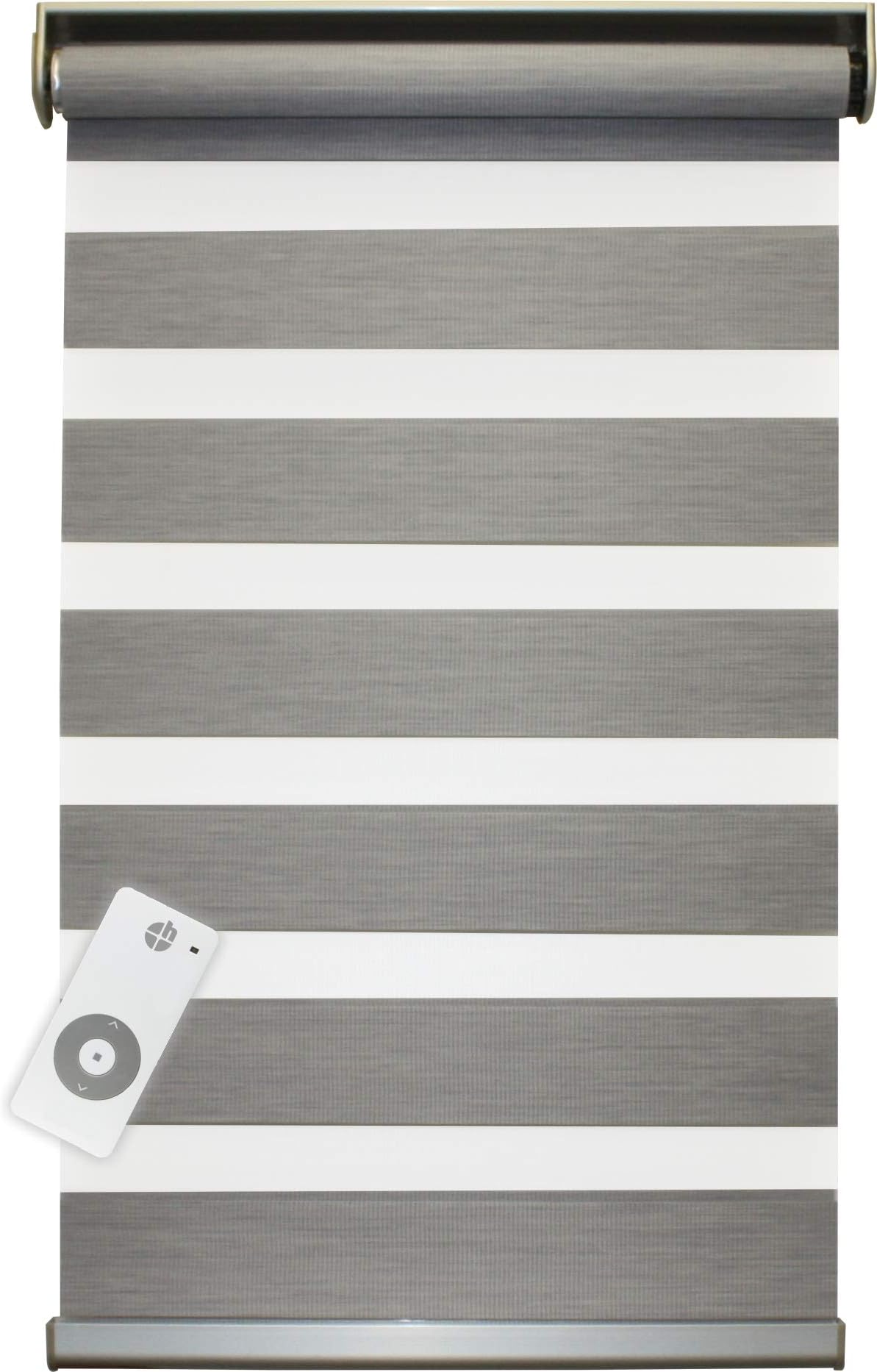 Electric Duo Roller Blind with Battery Electric Double Blind Tubular Motor with Integrated Wireless Receiver, with Clip Bearing, Colour Code 11, Various Sizes Pack of 1, Metal, Farbcode: 11, 1150 x 2500 mm