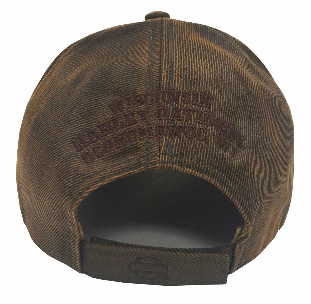 HarleyDavidson Regal Brown Stone Washed Baseball Cap Motorcycle Hat