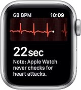 Apple Watch Series 5 GPS Cellular 40mm Silver Aluminum White Sport Band Renewed view 5