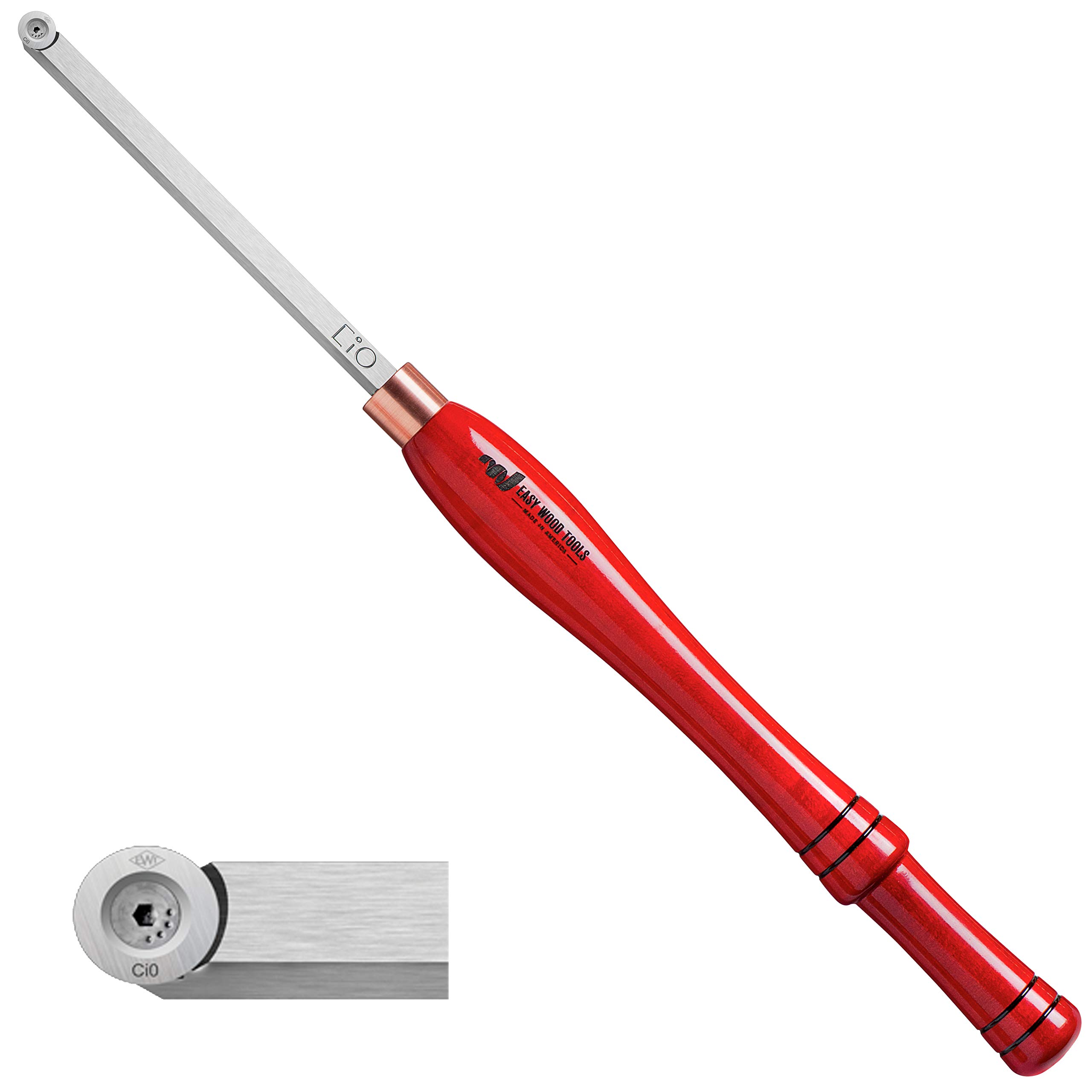 Easy Wood Tools Full-Size Easy Finisher (4200) Woodturning Tool with Round Cutter Scraper Tool Chisel with Replaceable Carbide Insert