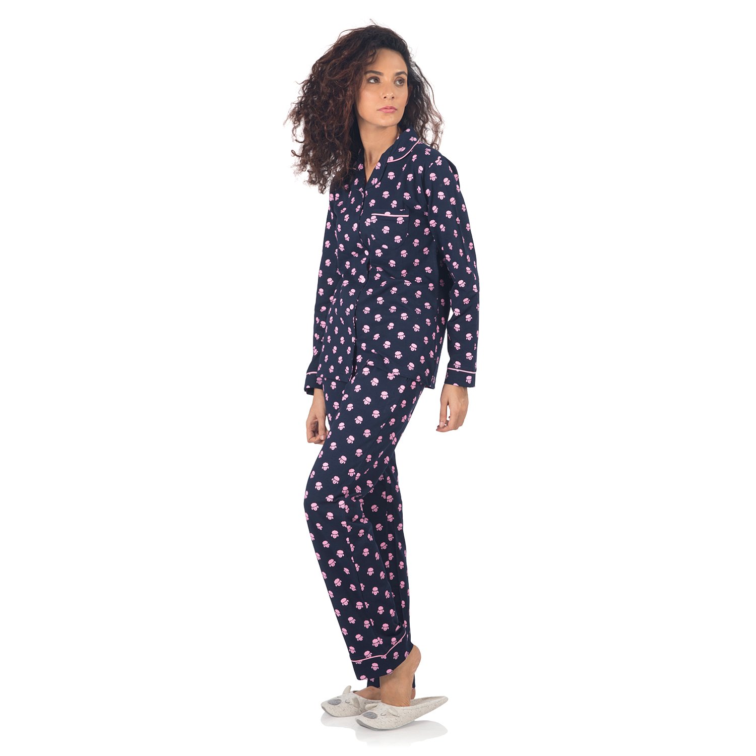 nite flite women's sheep pyjama set