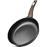 SENSARTE Nonstick Frying Pan Skillet 8Inch Non Stick Egg Pan Omelette Pans, Healthy Kitchen Cooking Chef's Pan, Free of Intentionally Added PFOA/PFOS, Induction Compatible, Black