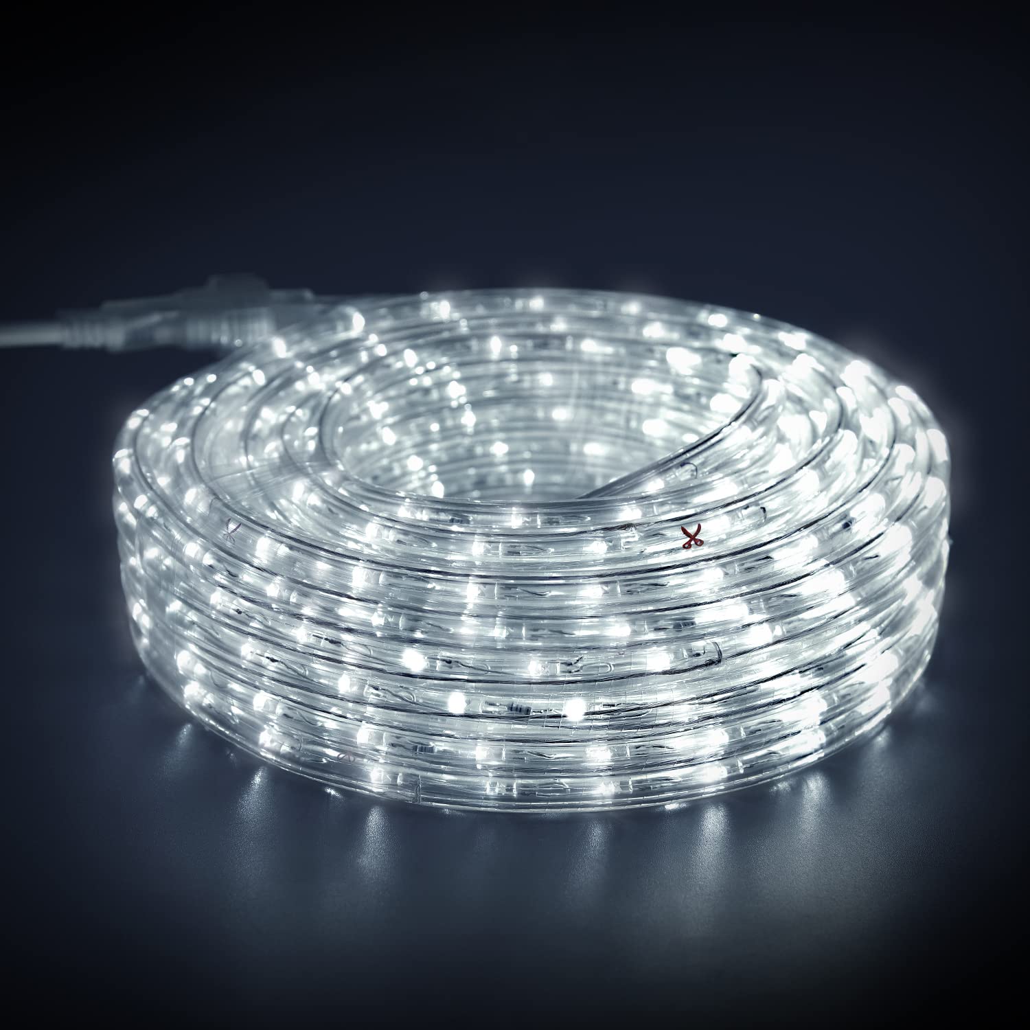 Photo 1 of GUOTONG LED Rope Lights, Daylight White 110V 6000K, Indoor or Outdoor, 20ft, Perfect for Deck, Garden, Patio, Landscape Lighting, Bedroom Décor, Waterproof, Ideal for Backyards, Decorative Lighting