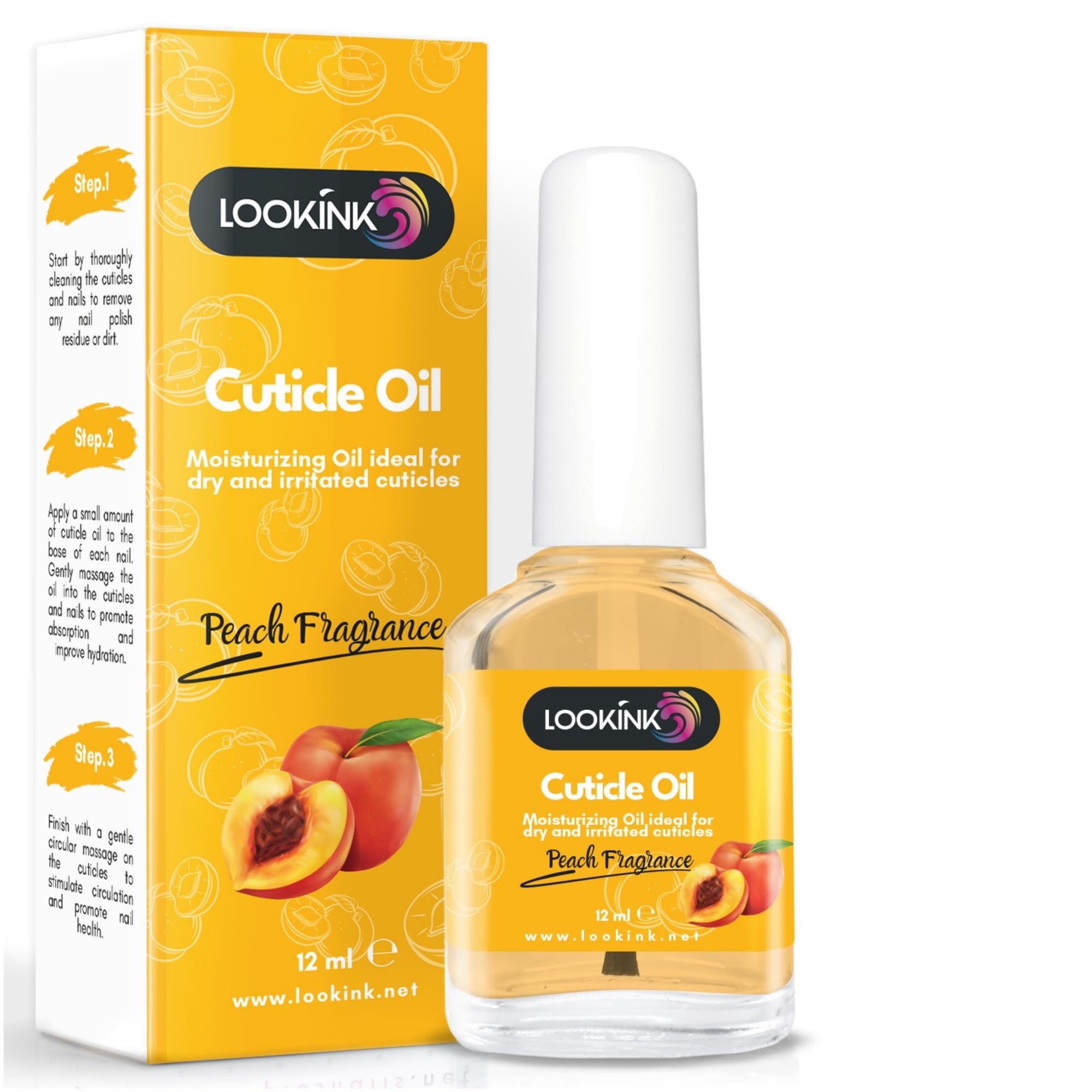 Professional Nail Cuticle Oil 12 ml - Hydrating and Nourishing Coconut Fragrance Cuticle Oil for Perfect Hands and Feet - Cuticle Softener for Professional Nail Care