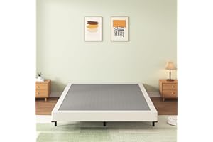 FMDMR Full Size Box Spring with Fabric Cover Set, 5 Inch Full Box Spring with 3000lbs Max Weight Capacity, Durable Mattress Foundation Easy Assembly, Non-Slip, Noise Free