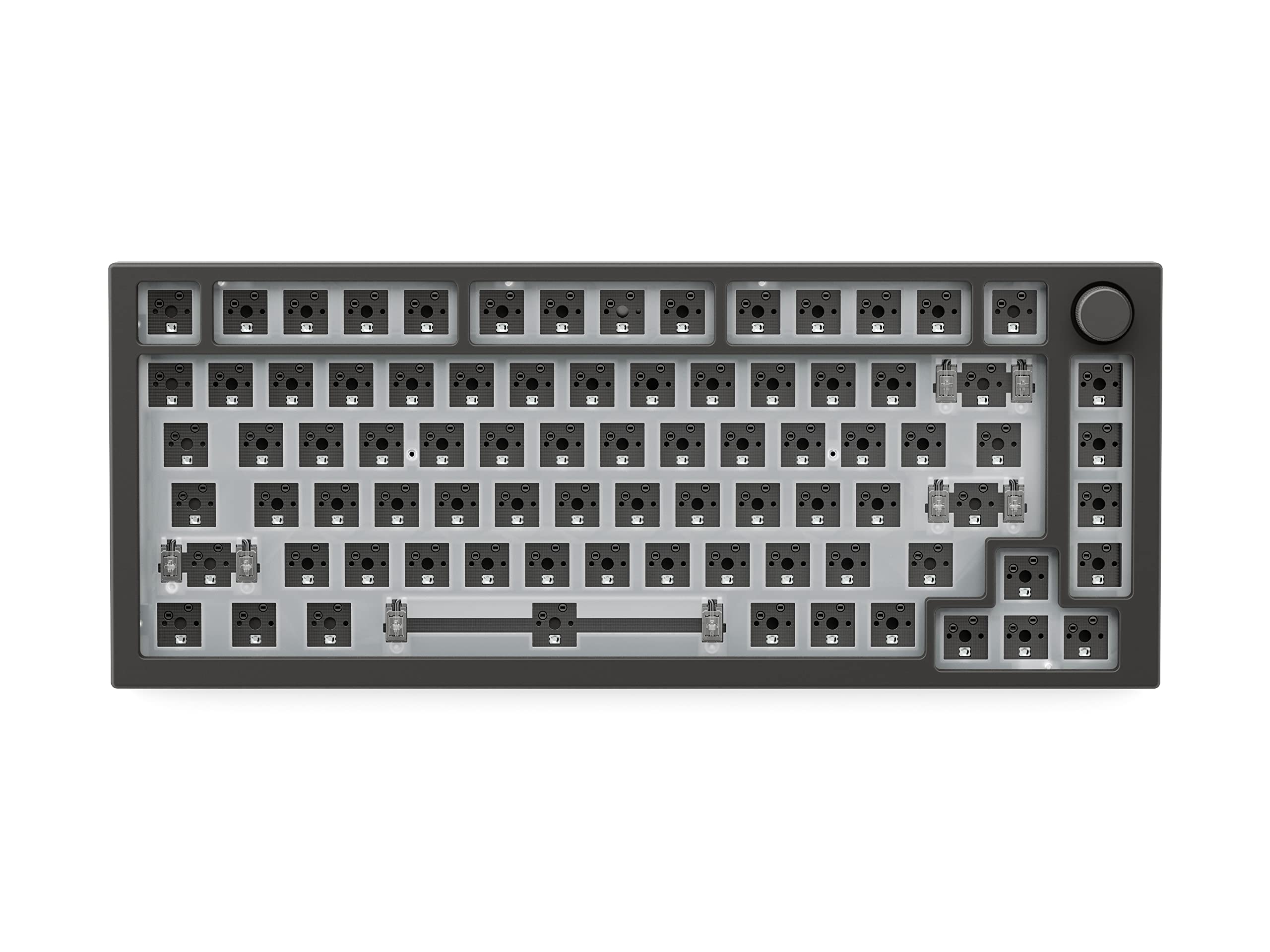 Glorious GMMK Pro 75% Polycarbonate Switch Plate (ANSI, USB-C, Mechanical, Keyboard Switch Plate)