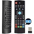 MX3 Voice Air Mouse Mini Keyboard Wireless Remote, 2.4G Multifunctional Fly Mouse with Motion Sensing Game Handle for 3-Gsensor HTPC Mini PC PS3/4 Xbox 360 and Android Smart TV Box 3-Gyro