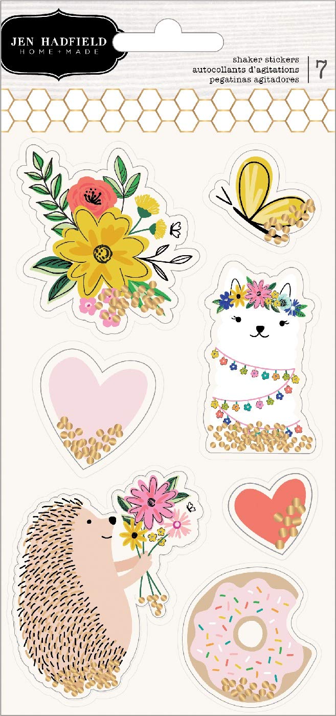 Pebbles Hey Hello Stickers Shaker, One Size
