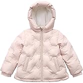 Rokka&Rolla Baby Toddler Girls' Water-Resistant Sherpa Fleece Lined Puffer Jacket Winter Coat