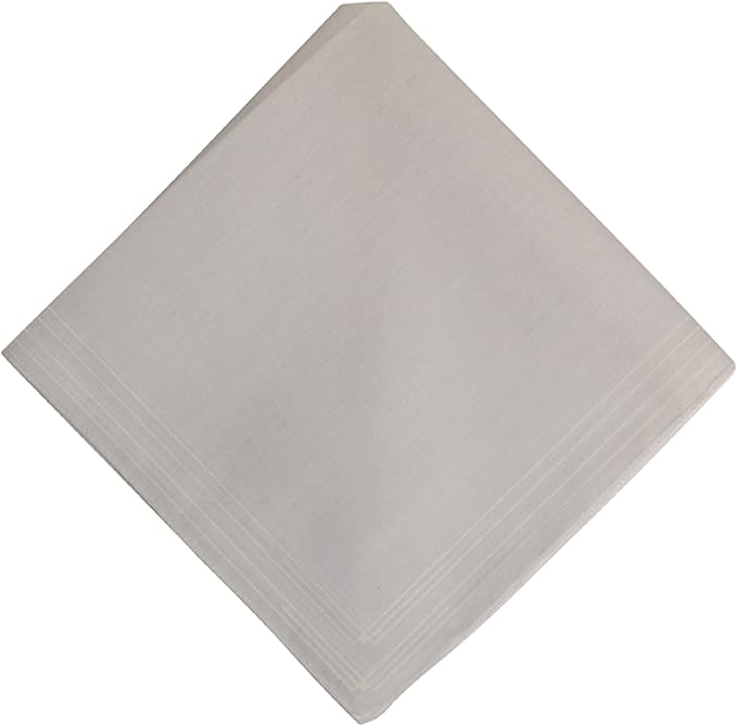 10 Pack Mens White Polyester Cotton Handkerchiefs Amazon.co.uk Clothing