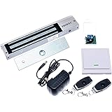 Erokku 600lbs Commercial Electromagnetic Lock kit Wireless Access Control with Remote Outswinging Door Security System