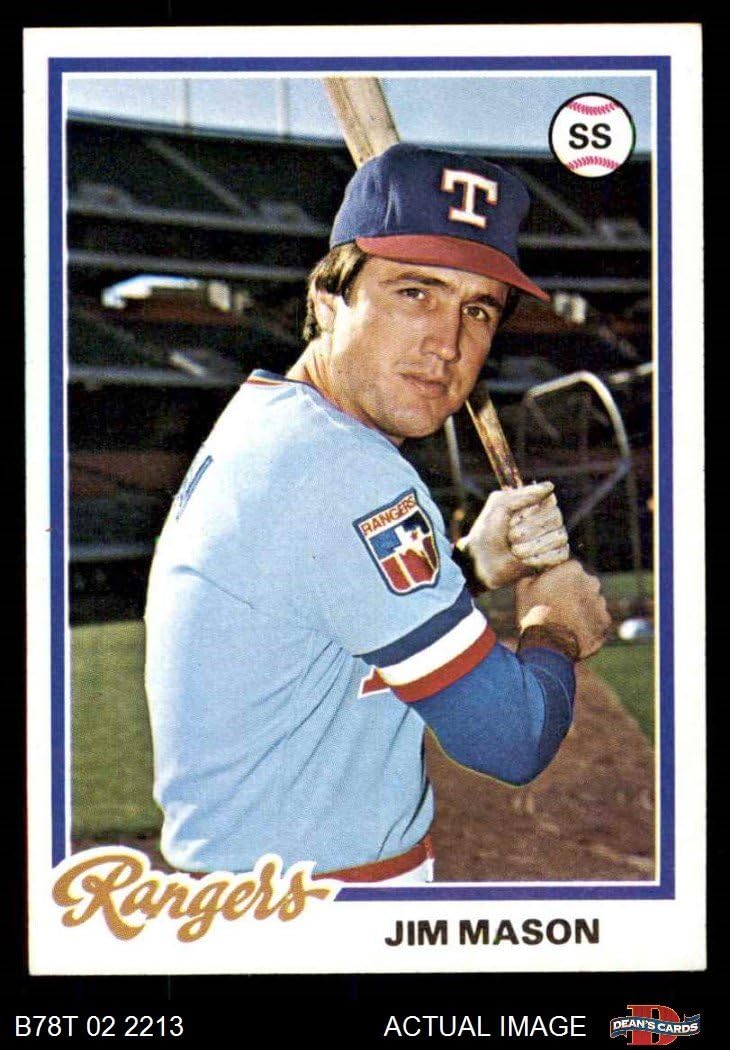 1978 Topps 588 Jim Mason Texas Rangers (Baseball Card) Dean's Cards 8 NM/MT