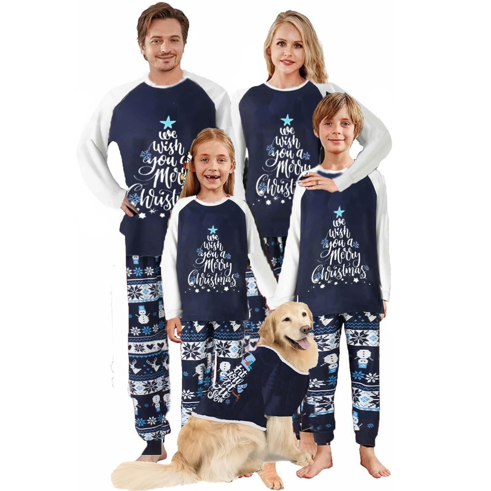 Photo 1 of Urkutoba Matching Family Christmas Pajamas Christmas Pjs Family Matching Set Family Matching Christmas Pajamas Xmas Sleepwear(#138-Men, 3X-Large)