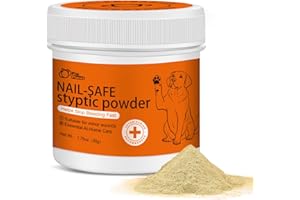 PAW PLANET Styptic Powder for Dogs & Cats -1.76oz Fast Acting Blood Stop Powder for Nail Clipping, Minor Cuts & Wing Clipping,Essential First Aid for Dark Nails