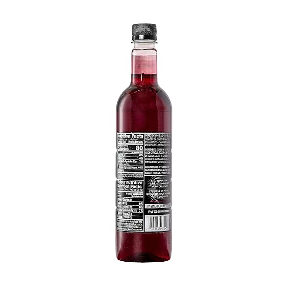 DA VINCI GOURMET SYRUPS RASPBERRY SYRUP 750 ML BOTTLE
