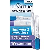 Clearblue Ovulation Complete Starter Kit, 10 Ovulation Tests and 1 Pregnancy Test