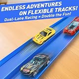 Dreamon 5M Flexible Car Track with 4 Cars 2 Ramps Storage Bag Blue view 9