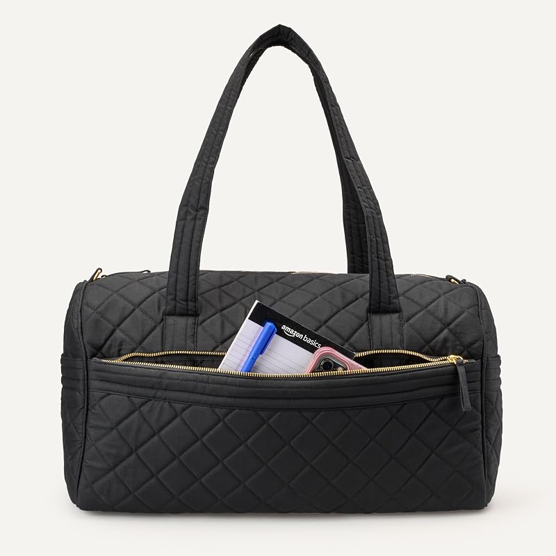 Bolsa de Viaje Acolchada Mujer, Negro, Talla única
