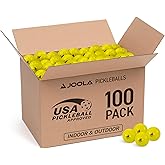 JOOLA Primo Pickleball Balls - Tournament Indoor and Outdoor Pickleball Balls - USAPA Approved - Ideally Weighted and Precision Crafted 40 Hole Design Official Size - Choose 4, 20, 100 Pack