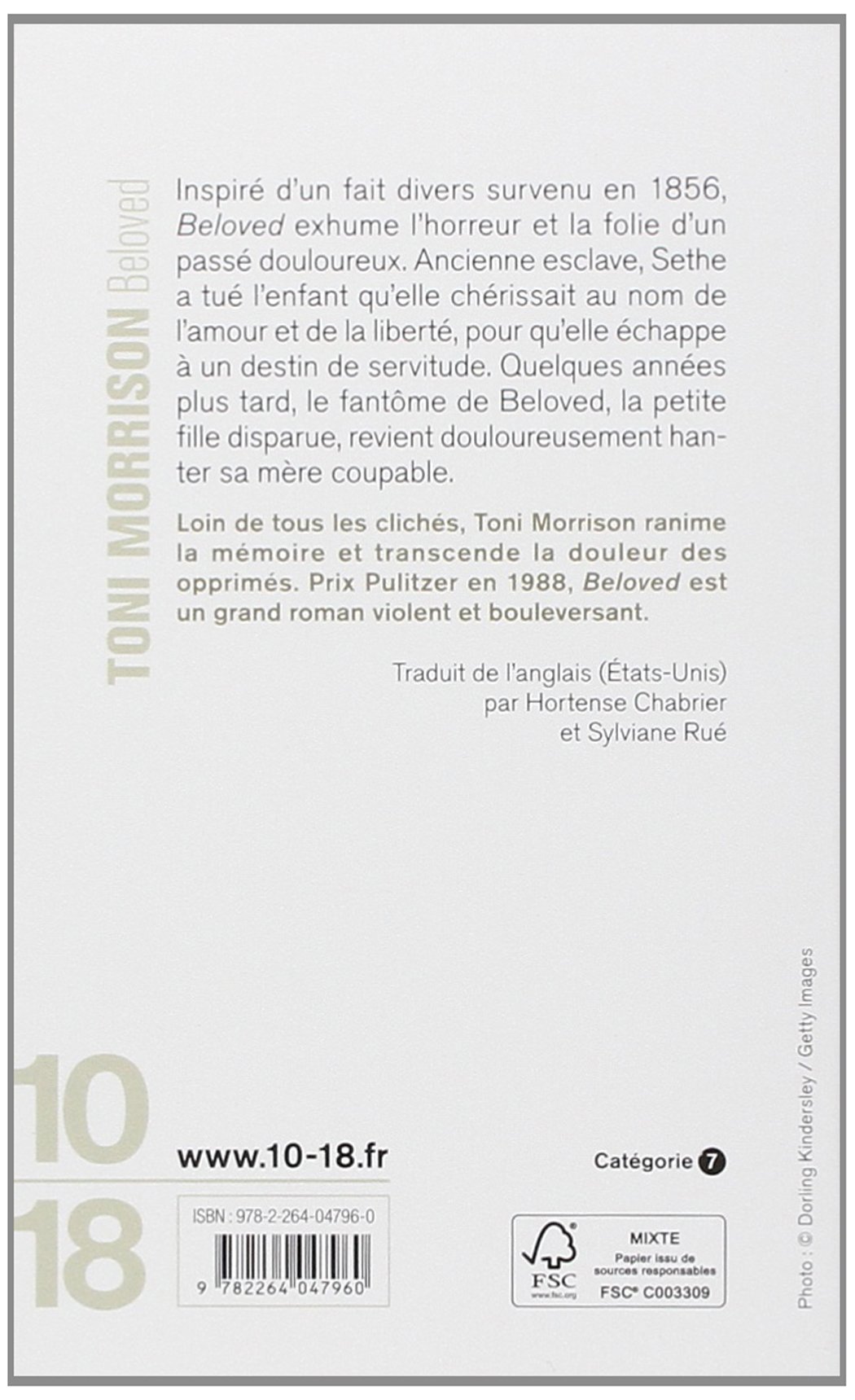 Beloved French Edition Morrison Toni Chabrier Hortense Rue Sylviane Amazon Com Books
