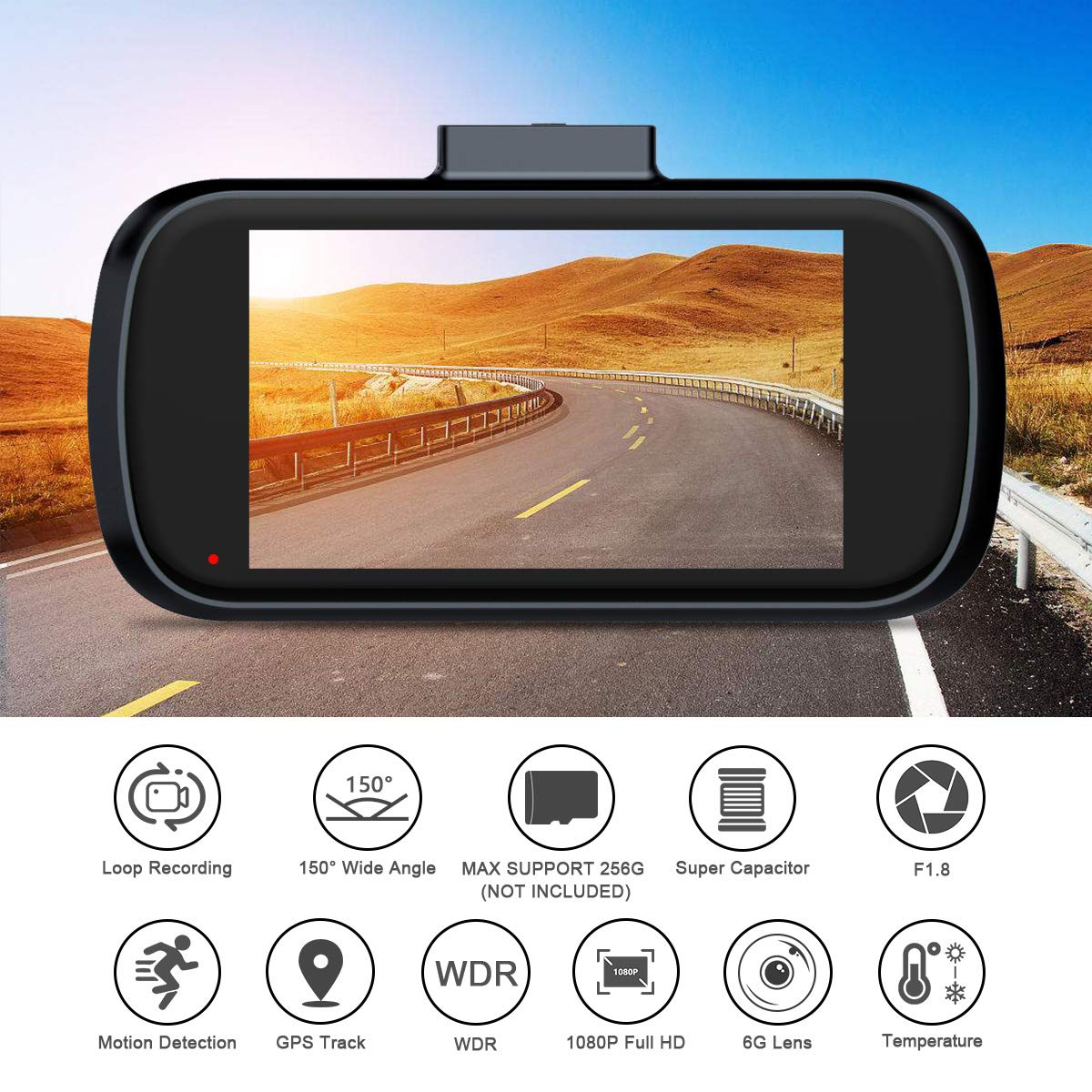 Car Dash Camera,EACHPAI K2 3\