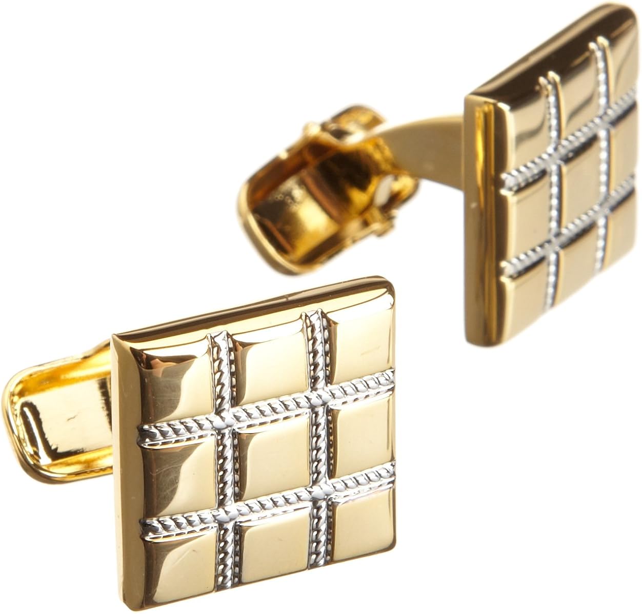 Donald Trump Men's Rope Detail Cufflinks, Gold, One Size