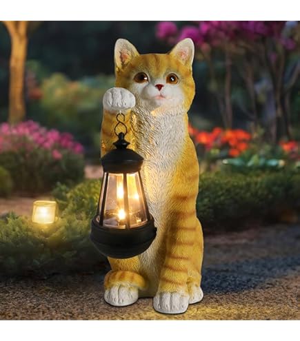新品 ゴールドエッジ 上質なマット仕上げ アニマルティーパーティー オラクル Amazon.com : Hi- Line Gift 87757-K Orange & Grey Tabbies Cat
