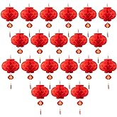 Favide 20 Pieces 10 Inch Chinese Red Paper Lanterns Festival Decorations | Paper lanterns party decorations,Chinese Paper Lanterns,Birthday,Wedding,Christmas,Bridal Home decorative outdoor