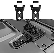 RT-TCZ Jeep Hinge Covers - Matte Black Door Hinge Protectors For Wrangler JL & Gladiator JT (2018-2024)