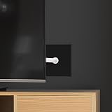 BG Electrical Matt Black Single Co-Axial Aerial Socket Screwless Flatplate TV view 5