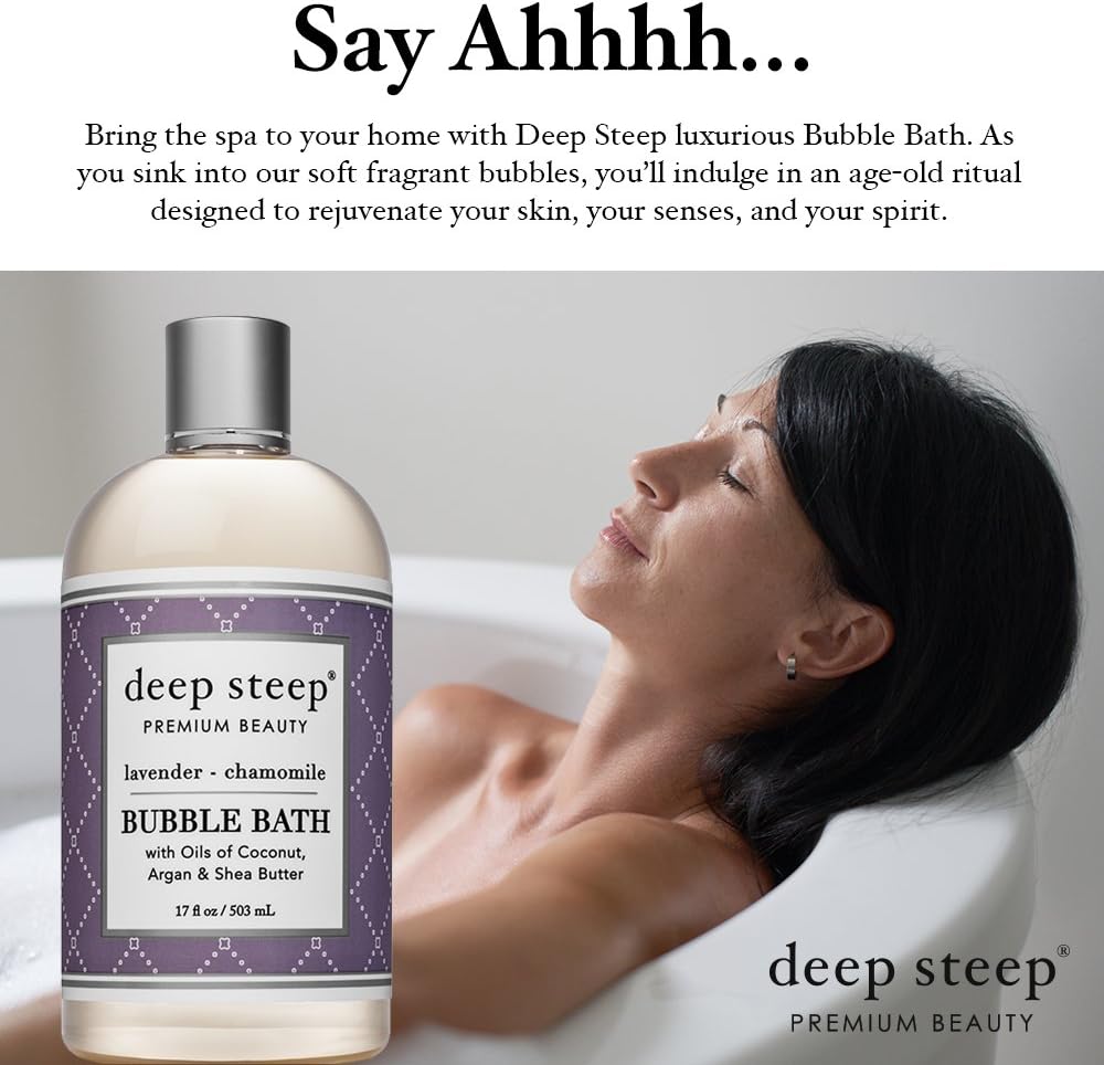 Deep Steep Bubble Bath, Vanilla Coconut, 17 Ounce: Health & Personal Care