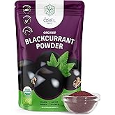 ÖSEL BERRY Organic Black Currant Powder 3oz USDA Certified - No Sugar Added, Freeze Dried, Black Current Powder Organic, Ideal for Smoothies, Baking and Flavoring, No Fillers or Additives
