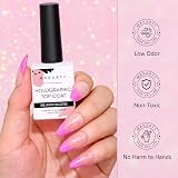 Makartt Glitter Top Coat Gel No Wipe High Gloss Long Lasting 60-90s Cure view 7